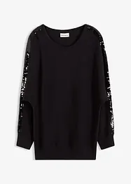 Pull en fine maille à sequins, bonprix