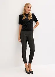 Glitzer Leggings aus Samt, bonprix