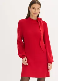 Strickkleid mit Schleife aus softem Viskose-Mix, bonprix
