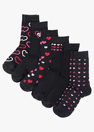 Lot de 6 paires de chaussettes femme coton, bonprix