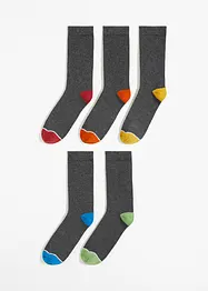 Socken mit Bio-Baumwolle (5er Pack), bonprix