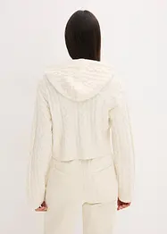 Grobstrick-Pullover mit Kapuze, bonprix