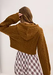 Pull en grosse maille avec capuche, bonprix