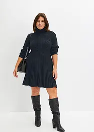 Robe en maille à col roulé, bonprix