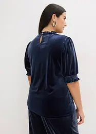 Shirt aus softem Samt, bonprix
