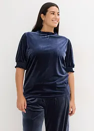 Shirt aus softem Samt, bonprix