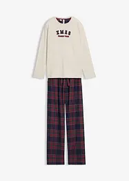 Pyjama mit Flanellhose aus weicher Baumwolle (2.tlg Set), bonprix