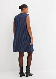 Nadelstreifen Minikleid aus Viskose-Mix, bonprix