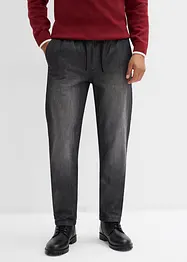 Thermo Regular Fit Schlupf-Jeans mit Flanellfutter, Straight, bonprix