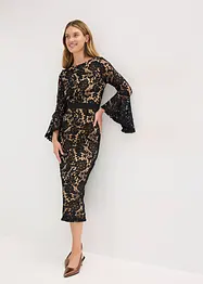 Spitzenkleid mit Satin-Einsatz, bonprix