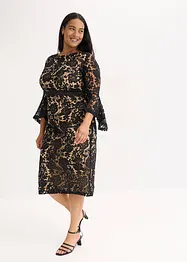 Spitzenkleid mit Satin-Einsatz, bonprix