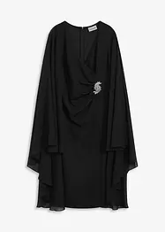Minikleid mit Cape aus feinem Chiffon, bonprix