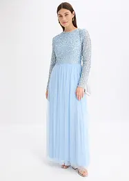 Maxikleid mit Paillettenstickerei, bonprix