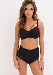 Slip taille haute avec matière brillante, bonprix