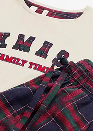 Pyjama mit Flanellhose und Geschenktasche, bonprix
