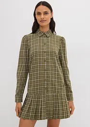 Hemdblusenkleid mit Karomuster, bonprix