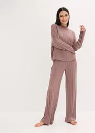 Loungewear Hausanzug aus weicher Rippe, oversized, bonprix