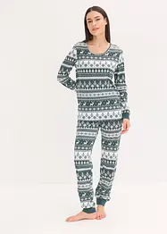 Pyjama aus reiner Bio-Baumwolle, bonprix