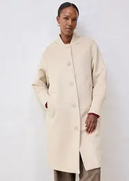 Wollmantel mit Strickbesatz, bonprix