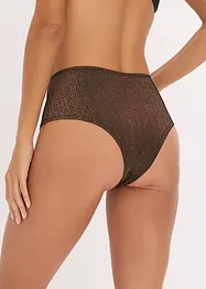 Maxi Brazilslip aus glitzerndem Material, bonprix