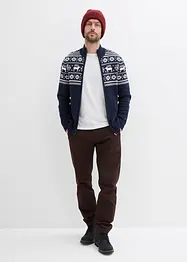 Gilet norvégien en maille douce 100% coton, bonprix