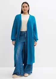 Longstrickjacke mit überschnittener Schulter, bonprix