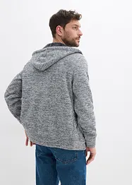 Gilet zippé à capuche avec doublure peluche, bonprix