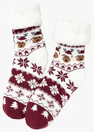 Chaussettes d'intérieur doublées peluche en polyester recyclé, bonprix