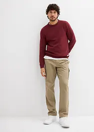 Regular Fit Stretch-Thermo-Cargohose, Straight, bonprix