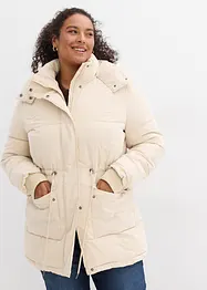 Doudoune mi-longue avec taille resserrable, bonprix