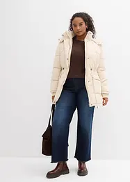 Doudoune mi-longue avec taille resserrable, bonprix