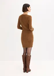 Strickkleid mit Zopfmuster, bonprix