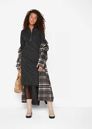 Robe en molleton à col camionneur, bonprix