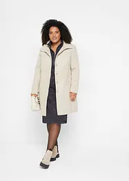 Robe en molleton à col camionneur, bonprix