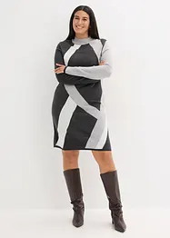 Robe en maille jacquard à rayures modernes, bonprix