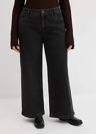 Jean large taille mi-haute, longueur sol, bonprix