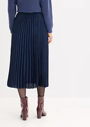 Jupe plissée en satin fin, bonprix