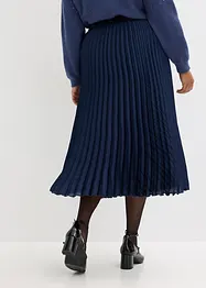 Jupe plissée en satin fin, bonprix