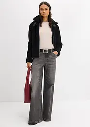 Fellimitat-Jacke aus Teddyfleece, bonprix