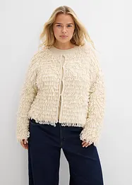 Gilet en grosse maille chenille boucle, bonprix