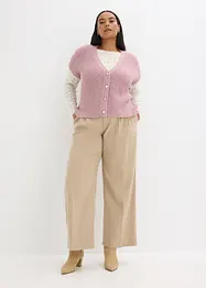 Gilet sans manches en laine mélangée avec boutons décoratifs, bonprix