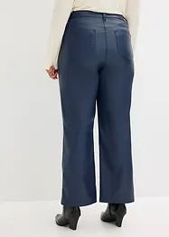 Pantalon large enduit avec passepoil, bonprix