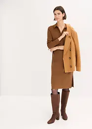 Hemdblusenkleid aus Punto di Roma, bonprix