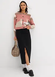 Gemusterte Strickjacke mit Knopfleiste, bonprix