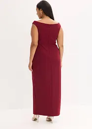 Carmen-Kleid aus strukturiertem Crepe, bonprix