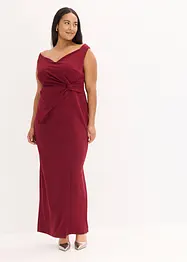 Carmen-Kleid aus strukturiertem Crepe, bonprix