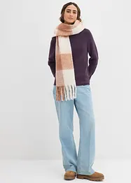 Pull en maille côtelée 100% coton, bonprix