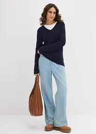 Feinstrickpullover aus reiner Bio Baumwolle, bonprix