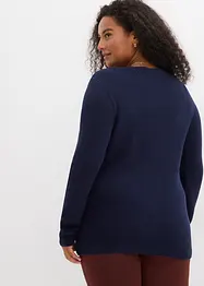 Pull en fine maille 100% coton, bonprix