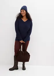 Pull en fine maille 100% coton, bonprix